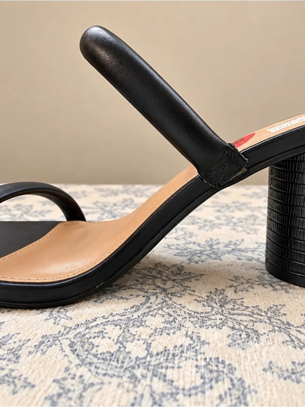 DV by Dolce Vita Black Double-Strap Block Heel Sandals